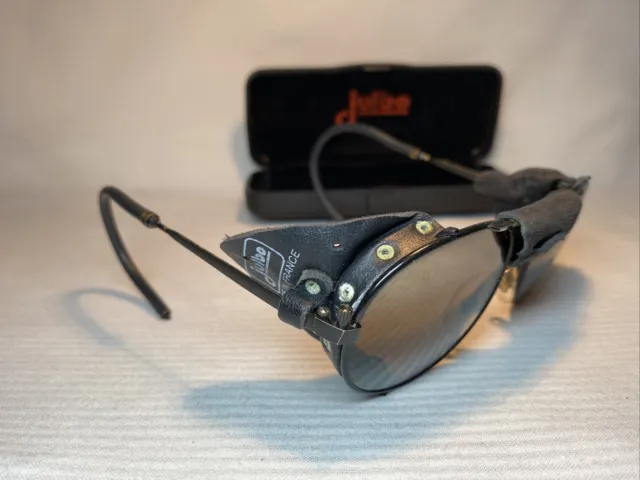 JULBO France Glacier Alpine Ski Mountaineering Black Frame Black Lens Sunglasses