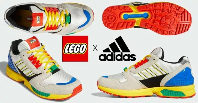 Adidas Zx 8000 Lego Eur 42 Uk 8 Us 8 1/2 Limited Edition Scarpe Sneakers Set