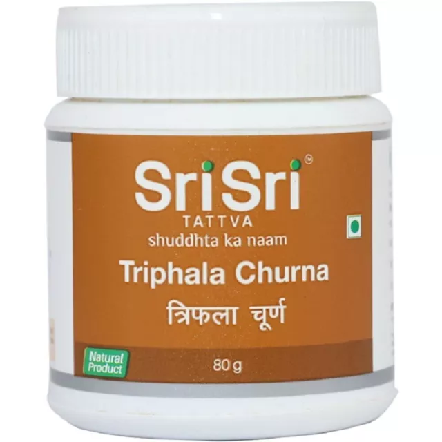 Sri Sri Tattva Triphala Churna (80 g) x 3er-Pack ayurvedische Formulierung 3