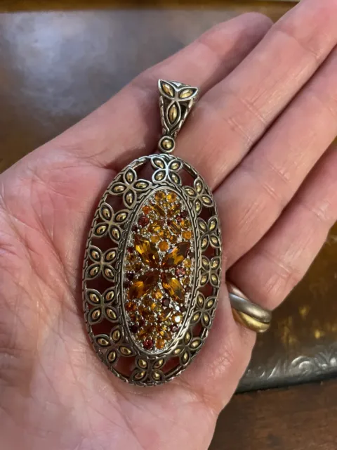 John Hardy Pendant XL Jeweled Batu Kawung Colorway for Necklace