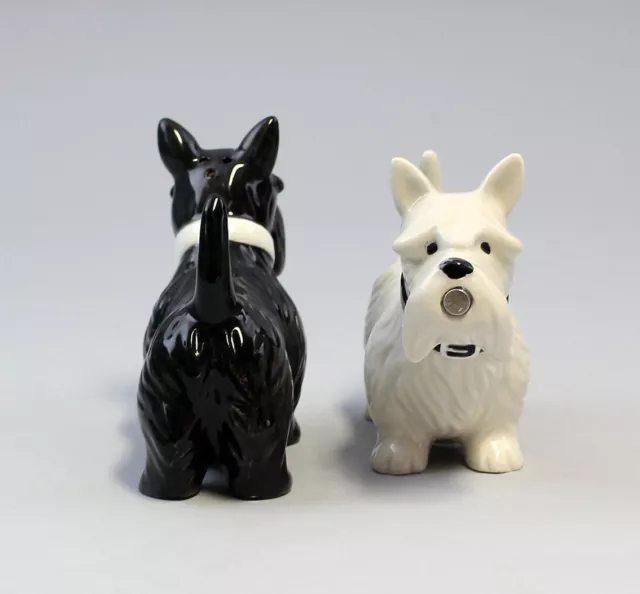 9976031-d Keramik  Salz/Pfeffer Streuer Scottish Terrier Hund Keramik H8cm 2