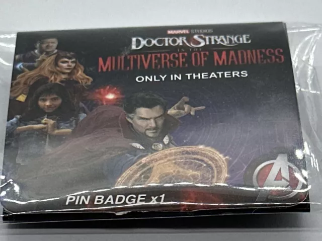 DR DOCTOR STRANGE in the multiverse of madness MARVEL DISNEY PIN promo badge