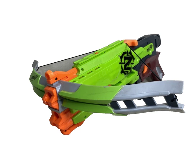 NERF ZOMBIE PISTOLA de Golpe Ballesta Arco de Fuego Ballesta