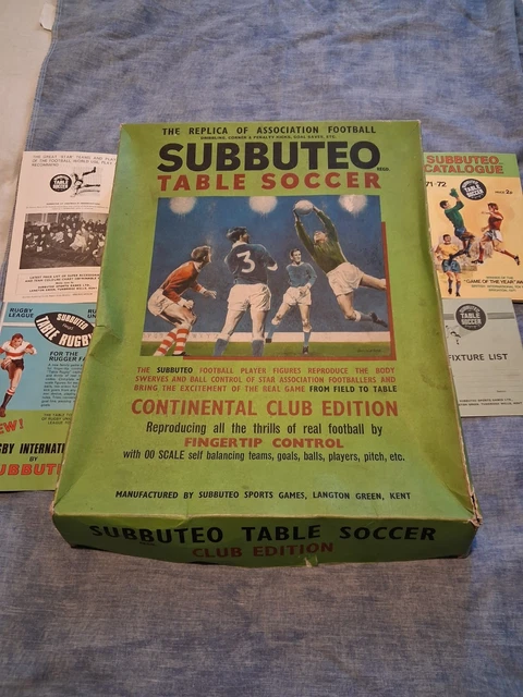 Jeu Vintage Subbuteo Football De Table - Édition Continental Club Années 60 (Manque 1 Joueur)