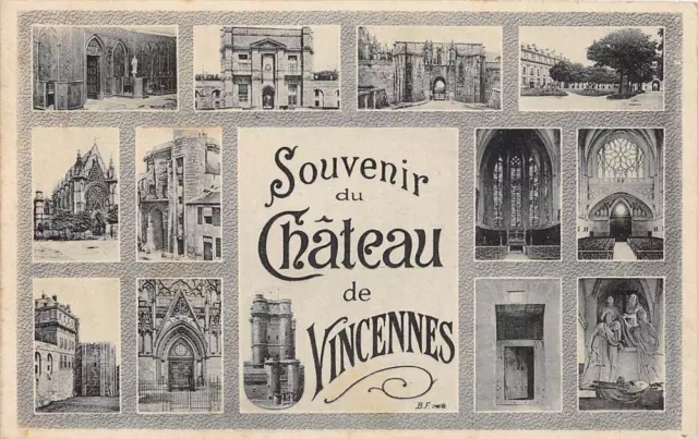 Cpa 94 Vincennes Souvenir Du Chateau