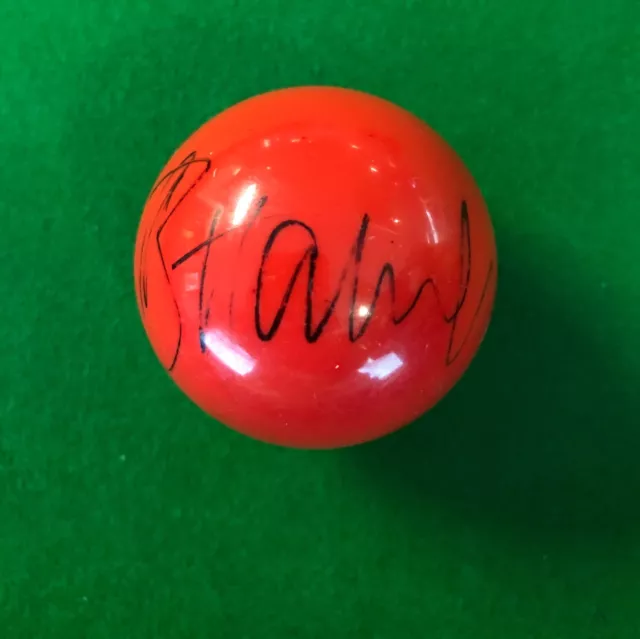 Barry Hawkins Hand Signed Red Snooker Ball 1.