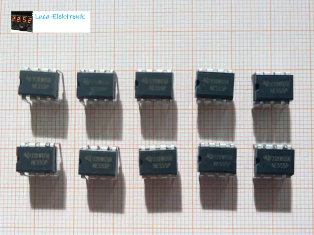 10X NE555P Timer NE555 Präzisions Zeitgeber Generator Frequency DIP-8