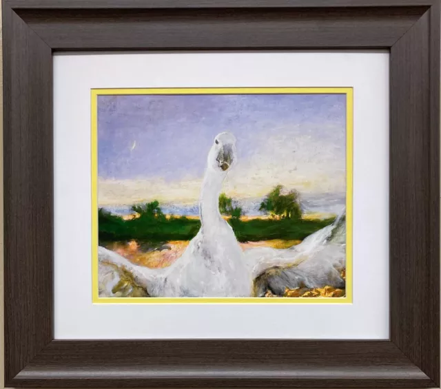 Jamie Wyeth "The Angered Swan" CUSTOM FRAMED Art Andrew Americana