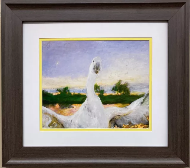 Jamie Wyeth "The Angered Swan" CUSTOM FRAMED Art Andrew Americana Jamie Wyeth "The Angered Swan" CUSTOM FRAMED Art Andrew Americana