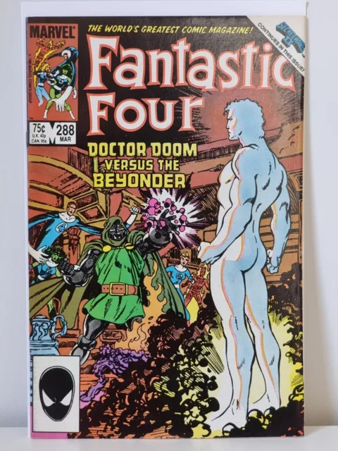 FANTASTIC FOUR #288- Doctor Doom VS The Beyonder - 1986 Marvel VF