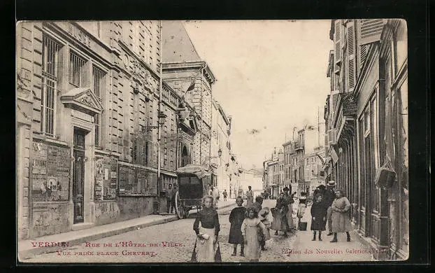 CPA Verdun, Rue de l´Hotel de Ville 1907