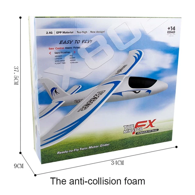 FX802 Vitesse élevée Télécommande Avion RC Planeur Jouet d'avion Mousse EPP 12