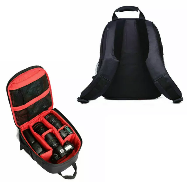 1x Shockproof SLR DSLR Camera Bag Case Waterproof Backpack For Canon Sony Nikon