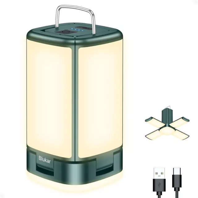 Lanterna da Campeggio Ricaricabile, Blukar Super Luminoso LED Lampada da...