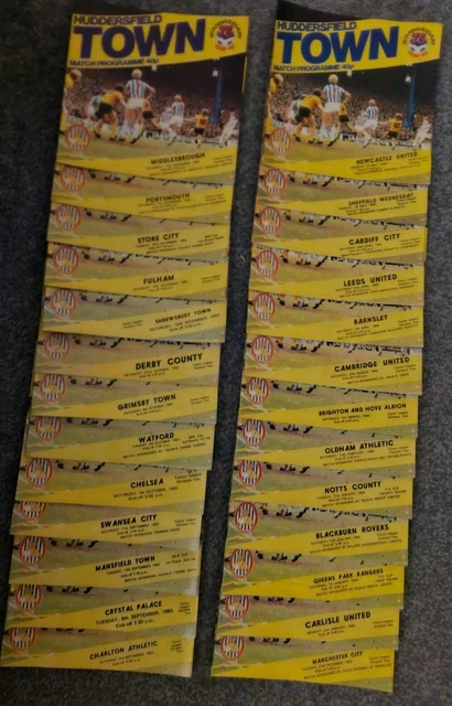 HUDDERSFIELD TOWN 19831984 Full Season Of 26 League And Cup Home