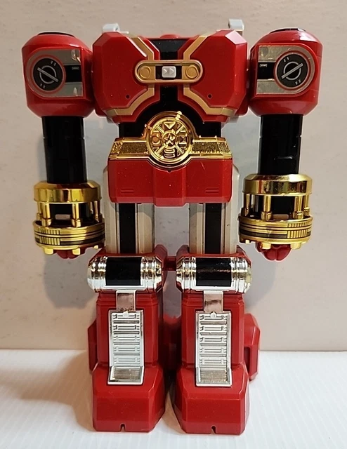 POWER RANGERS ZEO Deluxe Battle Rouge Megazord Battlezord incomplet