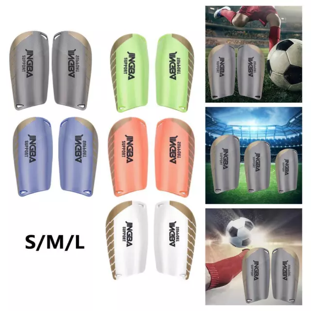 Breathable Pads Football 1 Pair Soccer Shin Guards Teenagers Kids Adult Boys