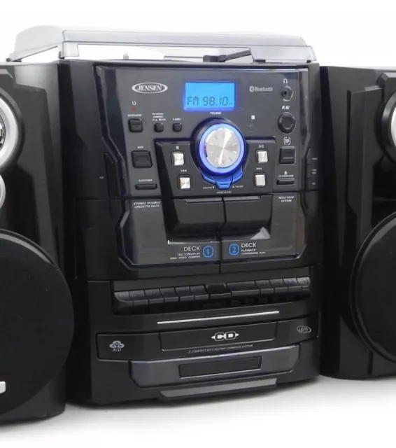 Jensen Regal Stereo System Mit Plattenspieler, 3 CD Wechsler & Kassette Recorder 2