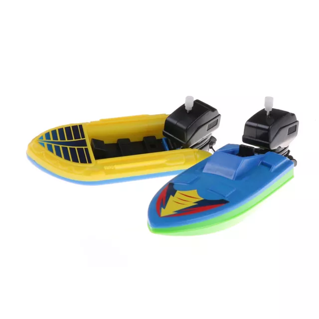 Kid Outdoor Pool Ship Toy Wind Up Swimming Motorboat Boat Toy For baby gift I~mj