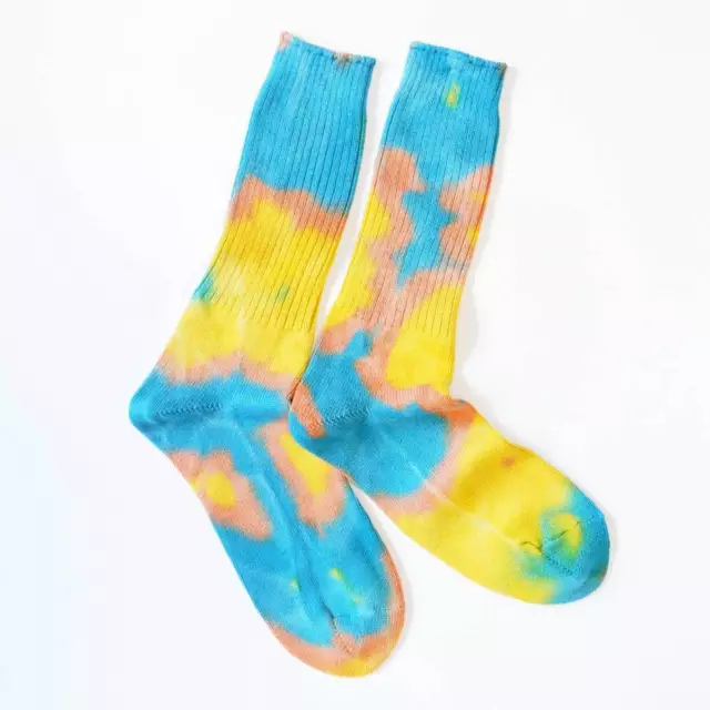 Anonymous Ism Tie Dye Crew Socks 80180800 Made in Japan unisex New 4color