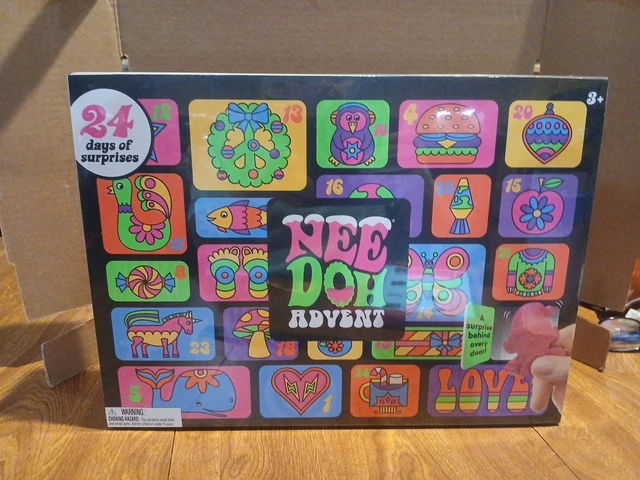NEE DOH 2025 Squishmas NeeDoh Advent CHRISTMAS Calendar (24 Surprises ...