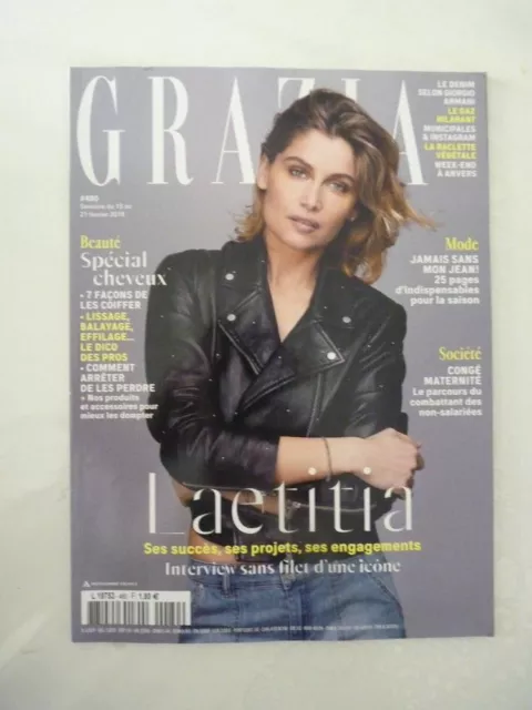 Magazine mode fashion GRAZIA french #480 fevrier 2019 Laetitia Casta