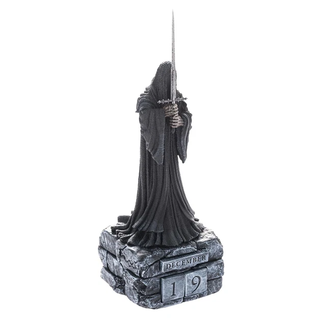 Calendario Perpetuo Signore Degli Anelli 3D - Nazgul, 9x9x23 Cm, Gadget LOTR Da Scrivania