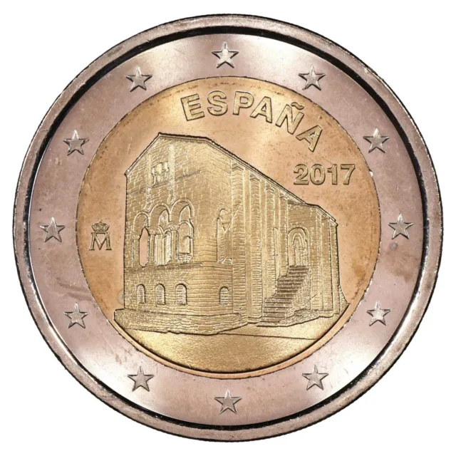 España 2 Euros 2017 Conmemorativa - Iglesias De Reino de Las Asturias - Unesco