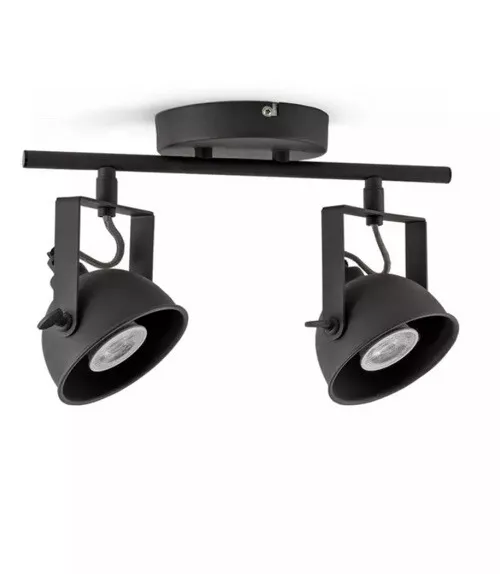 Argos Home Loft 2 Light Spotlight - Grey Box Can Be Damaged