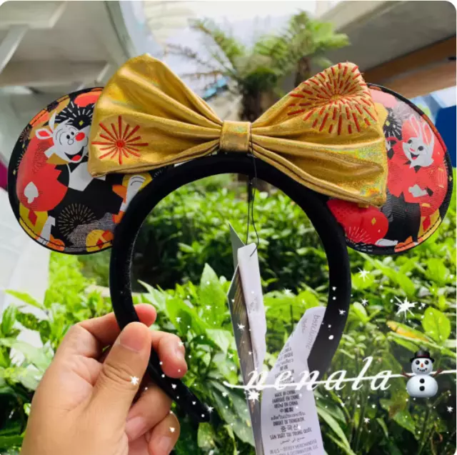 Disney Parks Year of the Rabbit Lunar 2023 Minnie Mouse Ears Bunny Headband