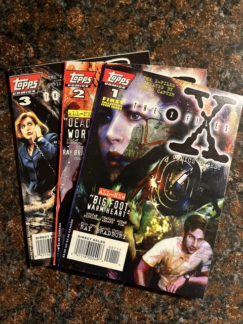 The X-Files Comics Digest #1 - 3 (1995, Topps) LOT OF 3 VF+s