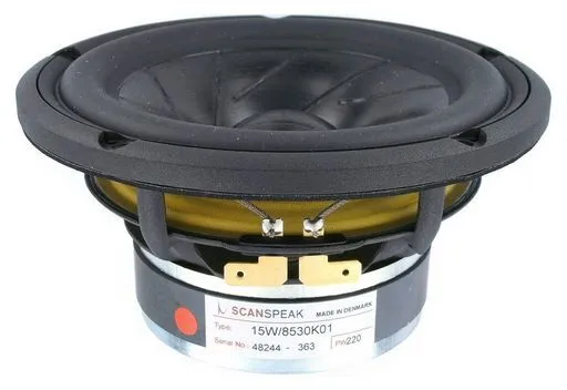 Audio Speaker Midwoofer 8 Ohm With Coated Sliced Paper Cone Small Ferrite Magnet