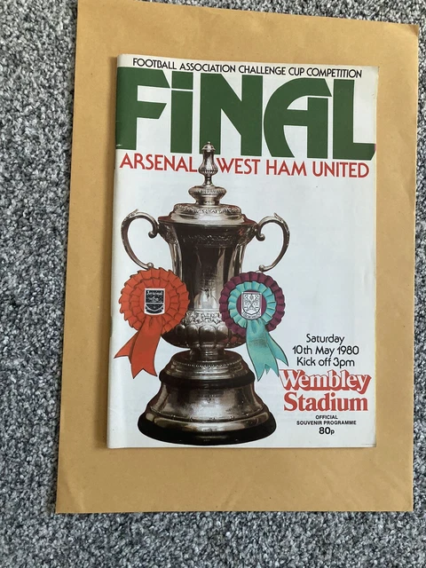 ARSENAL V WEST Ham 1980 FA Cup Final Programme. £2.50 PicClick UK