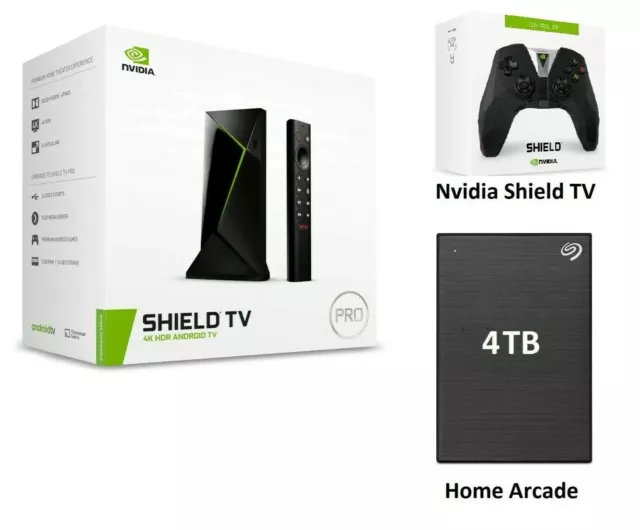 Nvidia Shield TV pro 2019, Gaming Controller, & 4TB HDD Retro Gaming Setup!