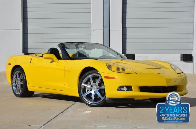 2008 Corvette CONVERTIBLE NAV HUD HTD STS CHROME WHLS CLEAN