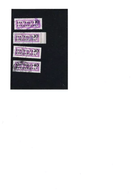 DDR ZKD Michel 6, 7 und 9  gestempelt   aus laufender Post gesammelt