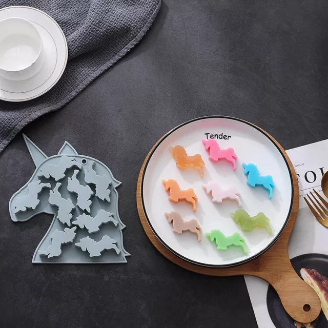 Silicone Unicorn Cake Decor Chocolate Mold Ice Tray Candy Biscuit Cookies Mould