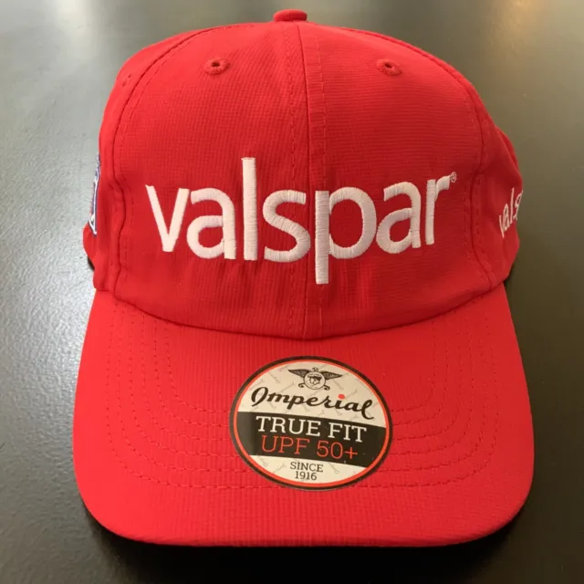Valspar Imperial  True Fit UPF 50+ Hat - Red , Adjustable, New With Tags!