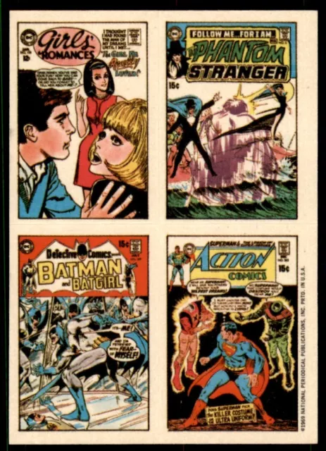 1970 Topps Comic Covers "Batman & Bat Girl/The Phantom" NEAR MINT **AA-4960**