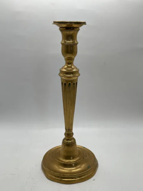 Antique Vintage Brass Candlestick Holder Regency Design