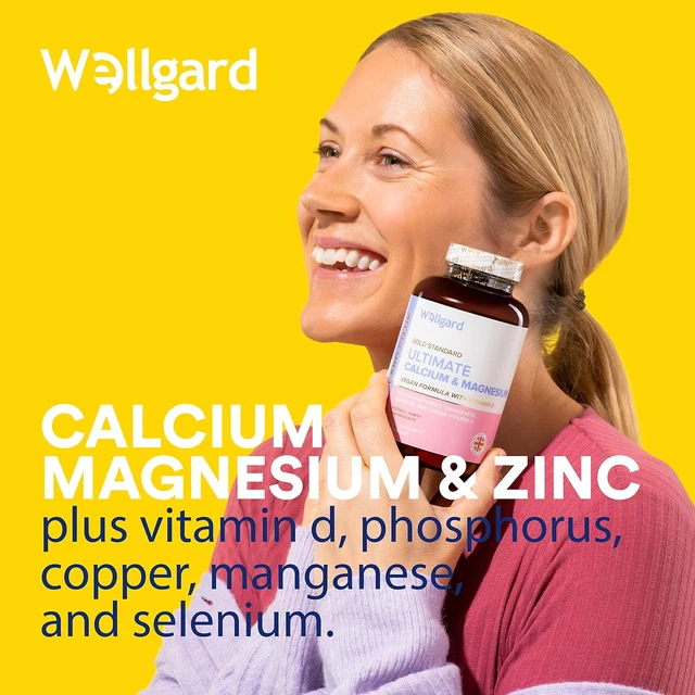 VEGAN CALCIUM MAGNESIUM Zinc and Vitamin D Capsules Calcium