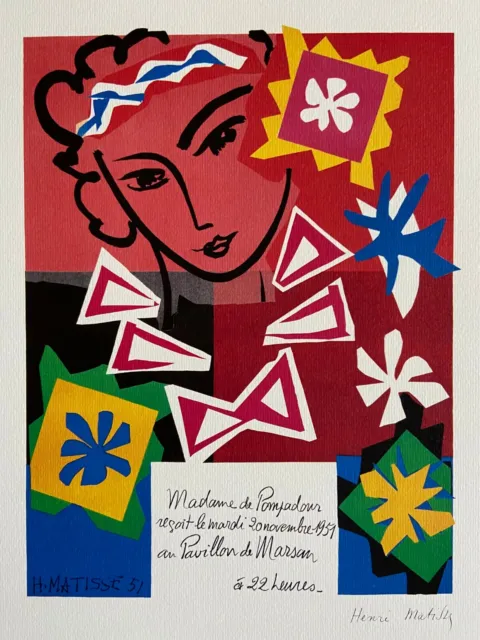 Henri Matisse Lithography (Piet Mondrian Joan Mirò Sonia Delaunay Paul Klee