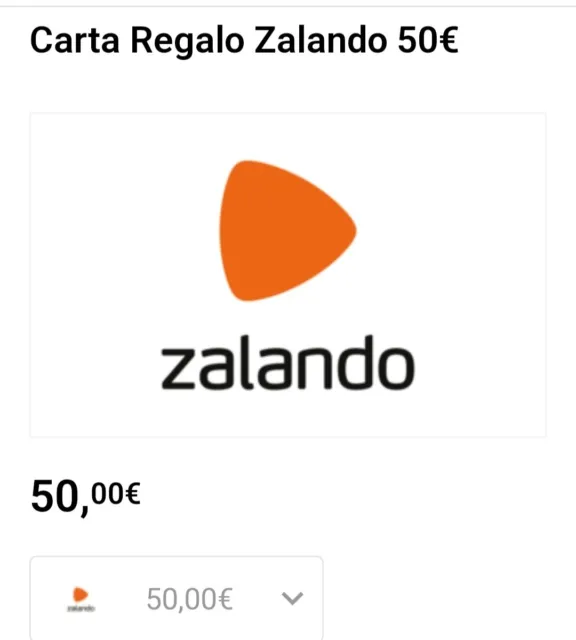 BUONO REGALO ZALANDO 50€ -  Gift Card -NON ACQUISTARE -LEGGI