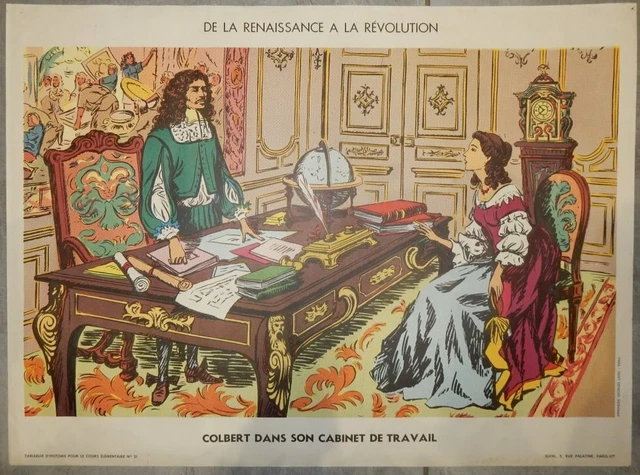 ANCIENNE AFFICHE SCOLAIRE Sudel Colbert - L'armée Française En Italie