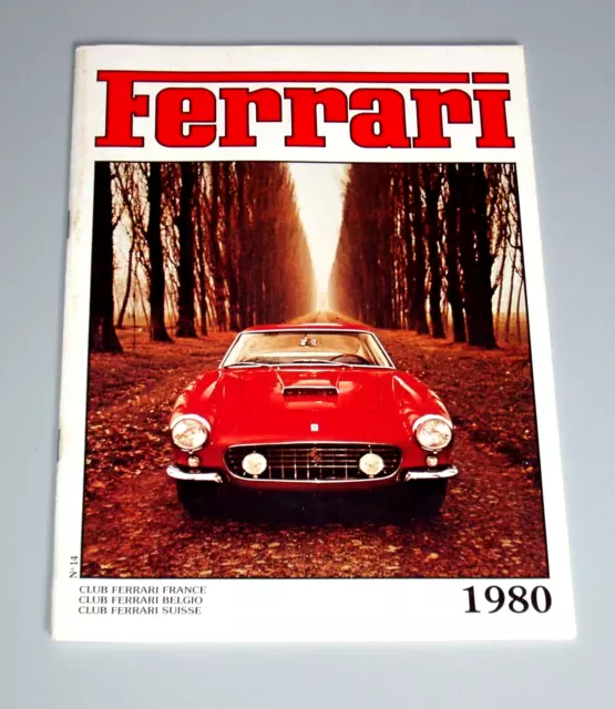 FERRARI 1980 annual - Club Ferrari France - Belgium - Switzerland - 52 pgs