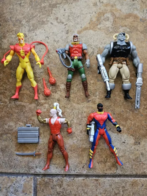 Vintage 1994 Uncanny X-Men Action Figure Lot Toybiz Marvel 90s XMen Pyro X-Force
