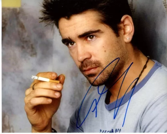 COLIN FARRELL signed autographed SMOKING 8x10 photo