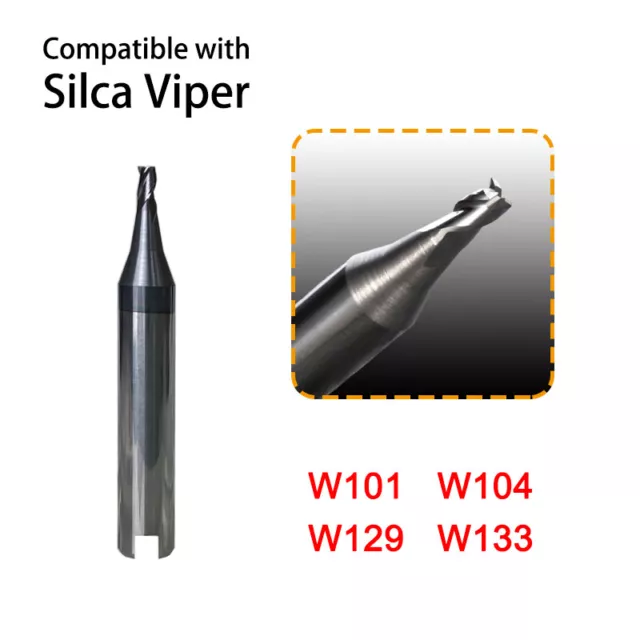 End Mill Cutter Fit with Silca Viper Key Cutting Machine W101 W104 W129 W133