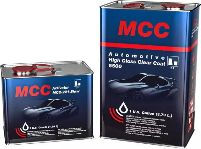 MCC Automotive High Gloss Clear Coat 2K HS Clear Perfection Speed 5500 Gallon