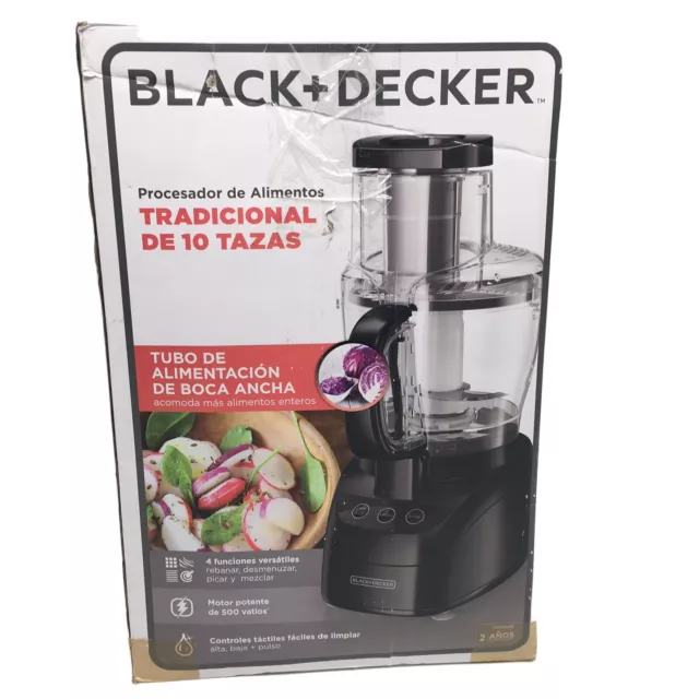 Black & Decker FP2500B PowerPro Wide-Mouth 10-Cup Food Processor - Bed Bath  & Beyond - 15129123